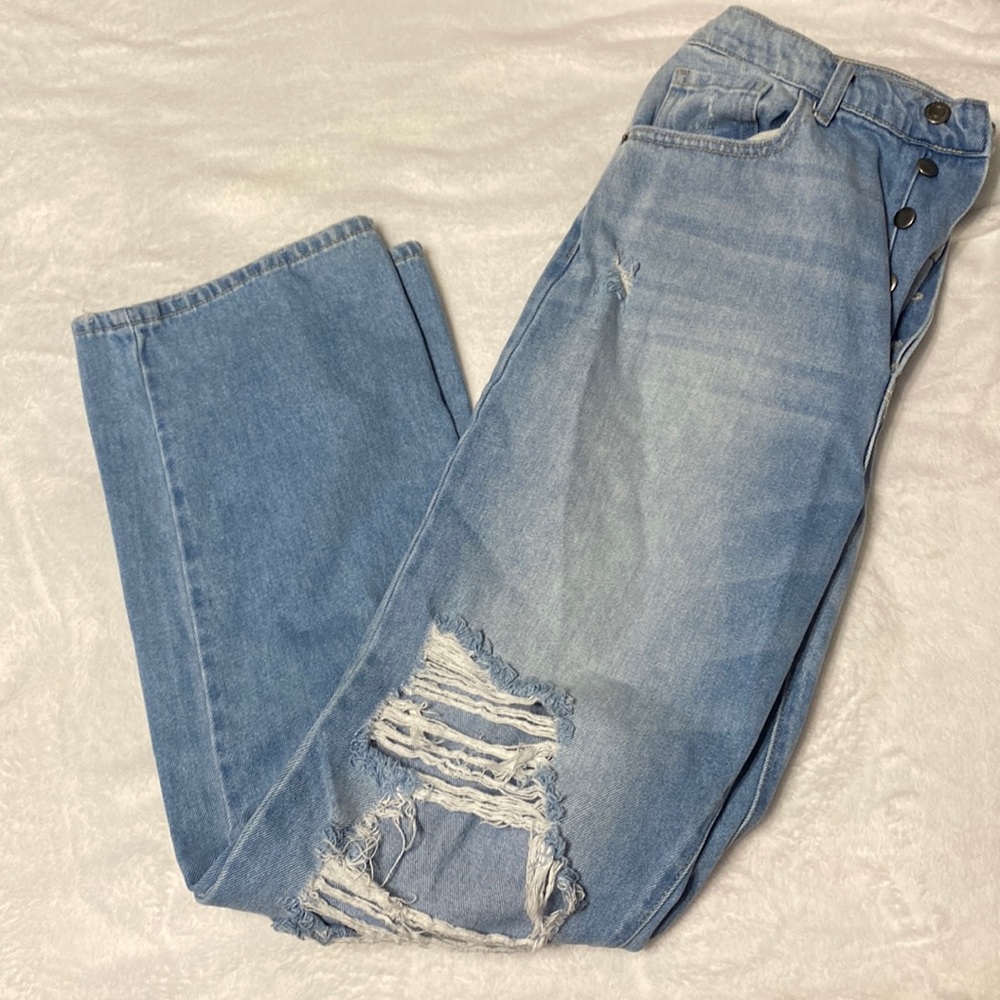 Light wash jeans